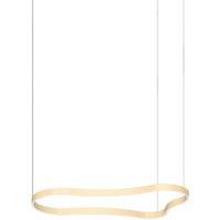 Netlighting Waves 125cm Integrated LED Pendant Ceiling Light Gold 3000K