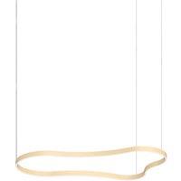 Netlighting Waves 155cm Integrated LED Pendant Ceiling Light Gold 3000K