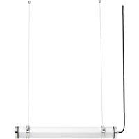 Netlighting Scuba 60cm Outdoor Pendant Ceiling Light Chrome IP66 3000K in Grey