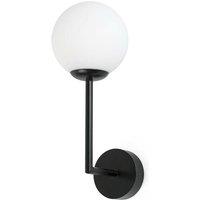 Netlighting Gala Black Globe Wall Lamp IP44