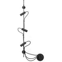 Netlighting Clap Linear Wall 3x6W Outdoor Spotlight Black IP65 3000K