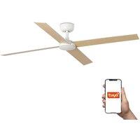 Netlighting Rudder Large 4 Blade Ceiling Fan Matt White Tuya Smart System