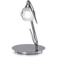 Netlighting Loop Table Lamp 1 Light G9 Polished Chrome in Grey