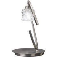 Netlighting Ice Table Lamp 1 Light G9 Satin Nickel in Grey