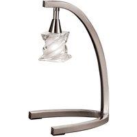 Netlighting Salomon Table Lamp 1 Light G9 Satin Nickel in Grey