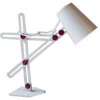 Netlighting Looker Table Task Lamp 1 Light E27 Matt White Purple