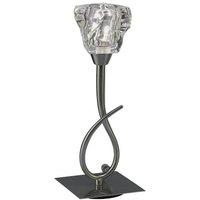 Netlighting Iku Table Lamp 1 Light G9 Satin Nickel in Grey