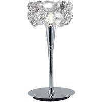 Netlighting O2 Table Lamp 1 Light G9 Polished Chrome in Grey