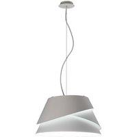 Netlighting Alboran Dome Ceiling Pendant Large 3x40W (No Inc) Alumimium Iron in White