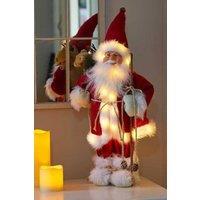 Marco Paul 45cm Pre-Lit Santa Claus Decoration in Red
