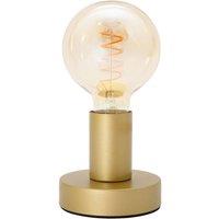 Happy Homewares Modern Bulb Holder Table Lamp to Showcase Vintage Filament Bulbs in Gold