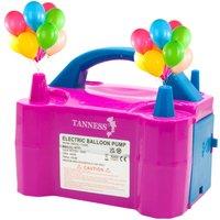 Tanness Portable 600W Dual Nozzle Electric Balloon Pump for Party Decorations in Bright Pink