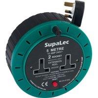 SupaLec Extension Reel (UK Plug) in Black