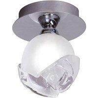 Netlighting Fragma Ceiling 1 Light G9 Polished Chrome in Grey