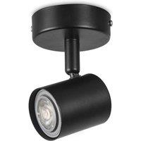 Netlighting Keeper Simple Single Adjustable Spotlight GU10 Black