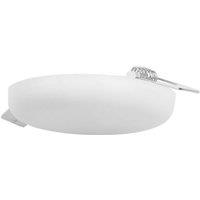 Netlighting Wide 120Mm LED Recessed Ceiling Downlight White IP54 16.2W 4000K 270lm