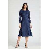 LBV Fashion Women's Blue Stripped Long String Dress | Size: 8