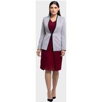 LBV Fashion Women's Petite Lapel Jacket in Grey | Size: 8