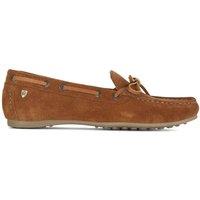 Moretta Women's Sofia Suede Moccasins in Tan | Size: 6
