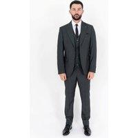 V2 Classic Men's Ralph Three Piece Forest Dark Green Suit | Size: 56R