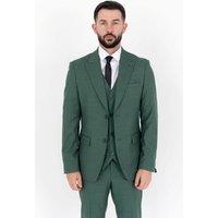 V2 Classic Men's Scott Three Piece Emerald Suit in Dark Green | Size: 38R