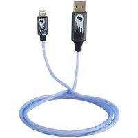 Lazerbuilt Batman Light-Up MFI Charging Cable - Black