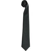 Premier Men's Tie - Men Plain Work Tie in Black