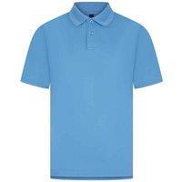 Henbury Men's Pique Polo Shirt in Mid Blue | Size: 3XL
