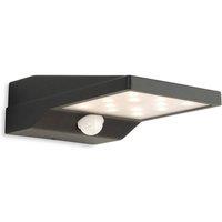 Netlighting Cyrus LED Solar Wall Light with PIR Graphite IP54 in Grey