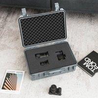 Costway Waterproof Protective Hard Case Portable Camera Case w/Foam 56x44x22cm in Grey | Size: 56 x 44 x 22 cm