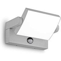 Netlighting Swipe PIR Integrated LED Outdoor Down Wall Lamp Grey 2000Lm 3000K IP54