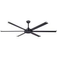 Netlighting Rotterdam XL 6 Blade Ceiling Fan Matt Black