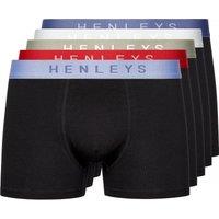 Henleys Men's Blackiris Boxers 5 Pack | Size: 2XL
