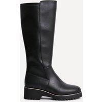 Linzi Women's Gravity Black Faux Leather Long Boot | Size: 4-Standard Fit