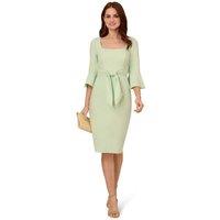 Adrianna Papell Women's Bell Sleeve Tie Front Dress in Light Green | Size: 8