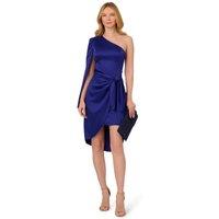 Adrianna Papell Women's Side Knot Draped Dress in Blue | Size: 6