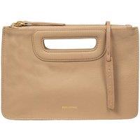 Pure Luxuries London Women's 'Guinevere' Leather Clutch Bag in Natural