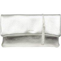 Pure Luxuries London Women's 'Audrina' Leather Clutch Bag in Silver