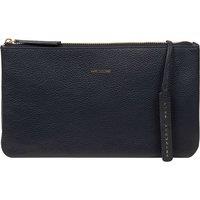 Pure Luxuries London Women's 'Emalia' Leather Clutch Bag in Navy