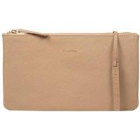 Pure Luxuries London Women's 'Emalia' Leather Clutch Bag in Natural