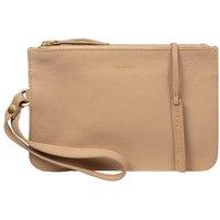 Pure Luxuries London Women's 'Eleanor' Leather Clutch Bag in Natural