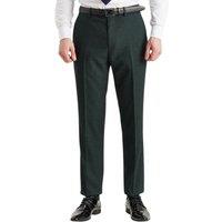 Infinity Leather Men's Suit Trouser Prince Of Wales Formal Trouser in Green | Size: 46R