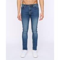 Duck&Cover Men's Overburg Tapered Jeans in Mid Blue | Size: 38R