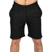 Enzo Men's Pleated Stretch Shorts in Black | Size: Medium