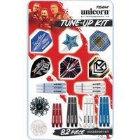 Unicorn Pro Team Darts Tune-Up Kit | 6 Sets of Flights, 12 Shafts, 8 Locking Rings, 8 Flight Protectors, 12 Shaft Springs