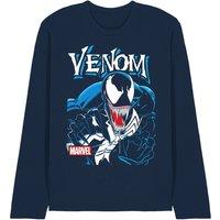 Marvel Venom Antihero Long Sleeve T-Shirt in Navy | Size: Small