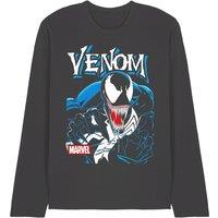 Marvel Venom Antihero Long Sleeve T-Shirt in Grey | Size: 2XL