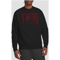Marvel Thor Text Sweatshirt in Black | Size: Small