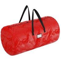 Shatchi Christmas Tree Storage Bag with Handles - Large Size 136x53cm in Red | Size: 136x53 cm