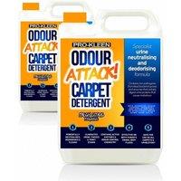 ProKleen Odour Attack Pet Carpet Cleaner Shampoo - Citrus Fragrance - 2 x 5L in Clear